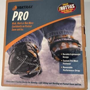 Yaktrax Pro Grips Traction: Built for Running, Light Hiking, Snow - Size Medium
